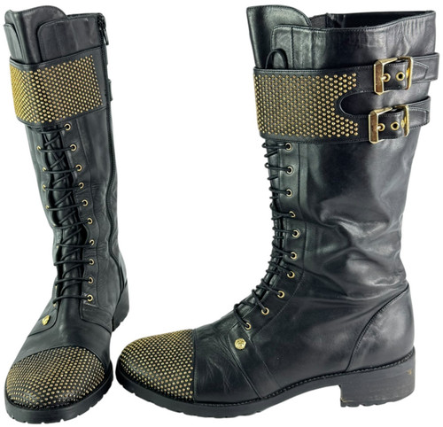 Versus versace black leather - versace,