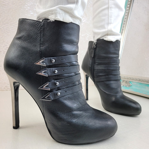 Versace jeans black leather - versace,